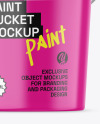 Glossy Paint Bucket Mockup