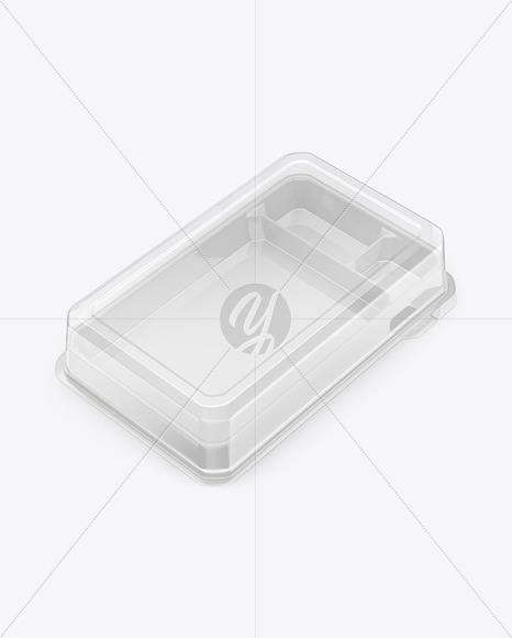 Clear Plastic Food Container Mockup