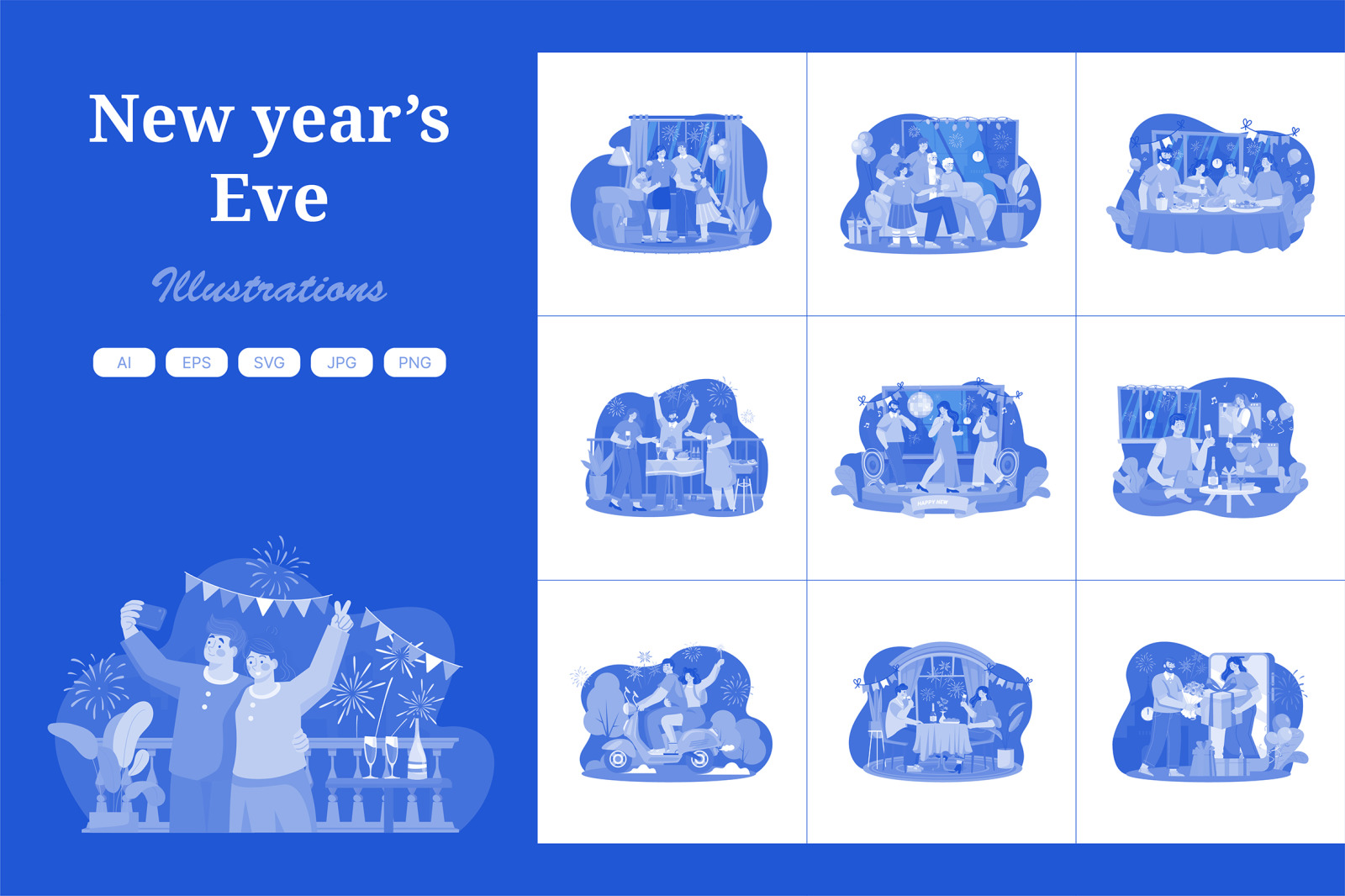 M520_New year’s Eve Illustration Pack M520_New year’s Eve Illustration Pack