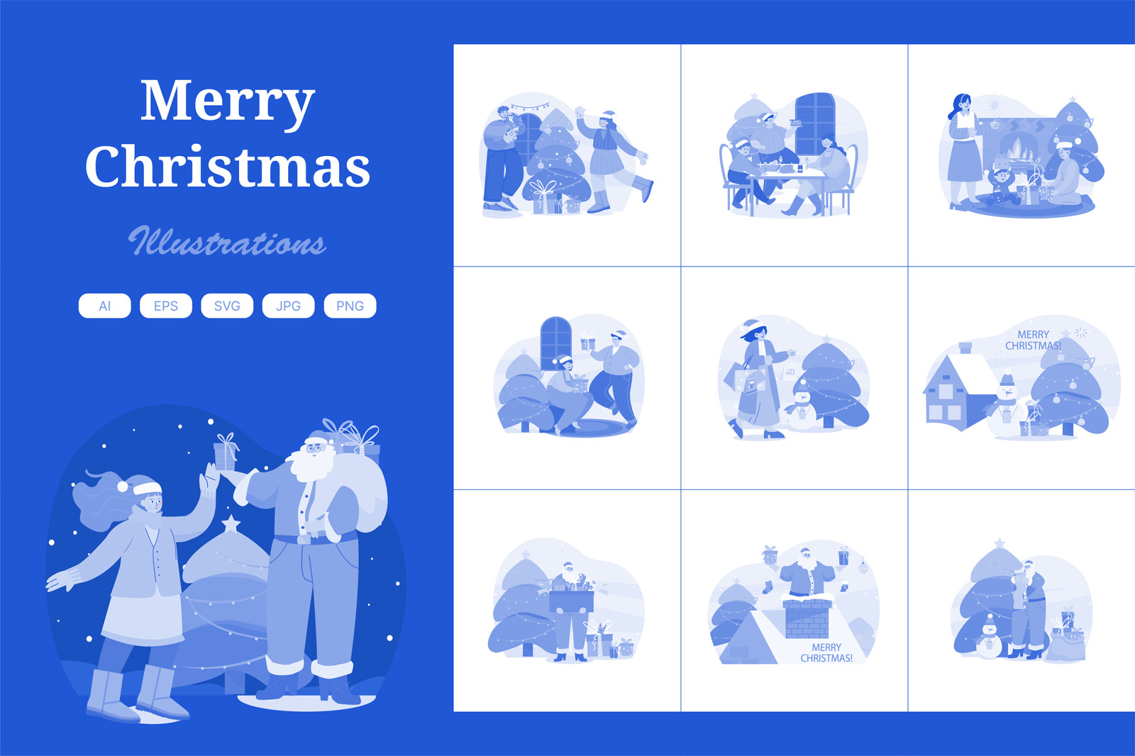 M519_Christmas Illustration Pack