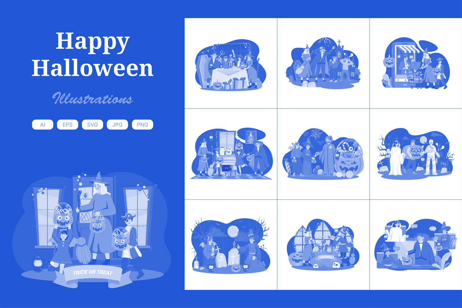 M518_ Halloween Illustration Pack