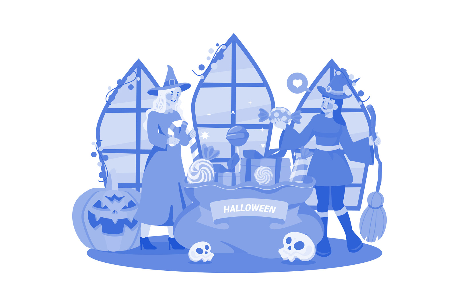 M518_ Halloween Illustration Pack