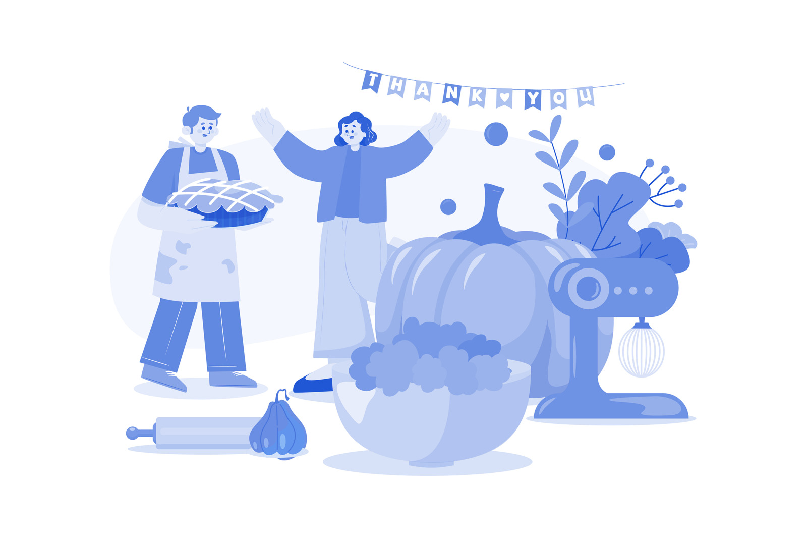 M517_ Thanksgiving Day Illustration Pack M517_ Thanksgiving Day Illustration Pack
