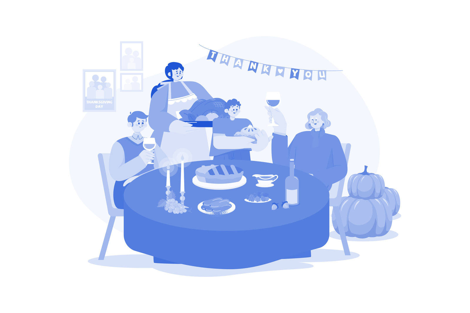 M517_ Thanksgiving Day Illustration Pack M517_ Thanksgiving Day Illustration Pack
