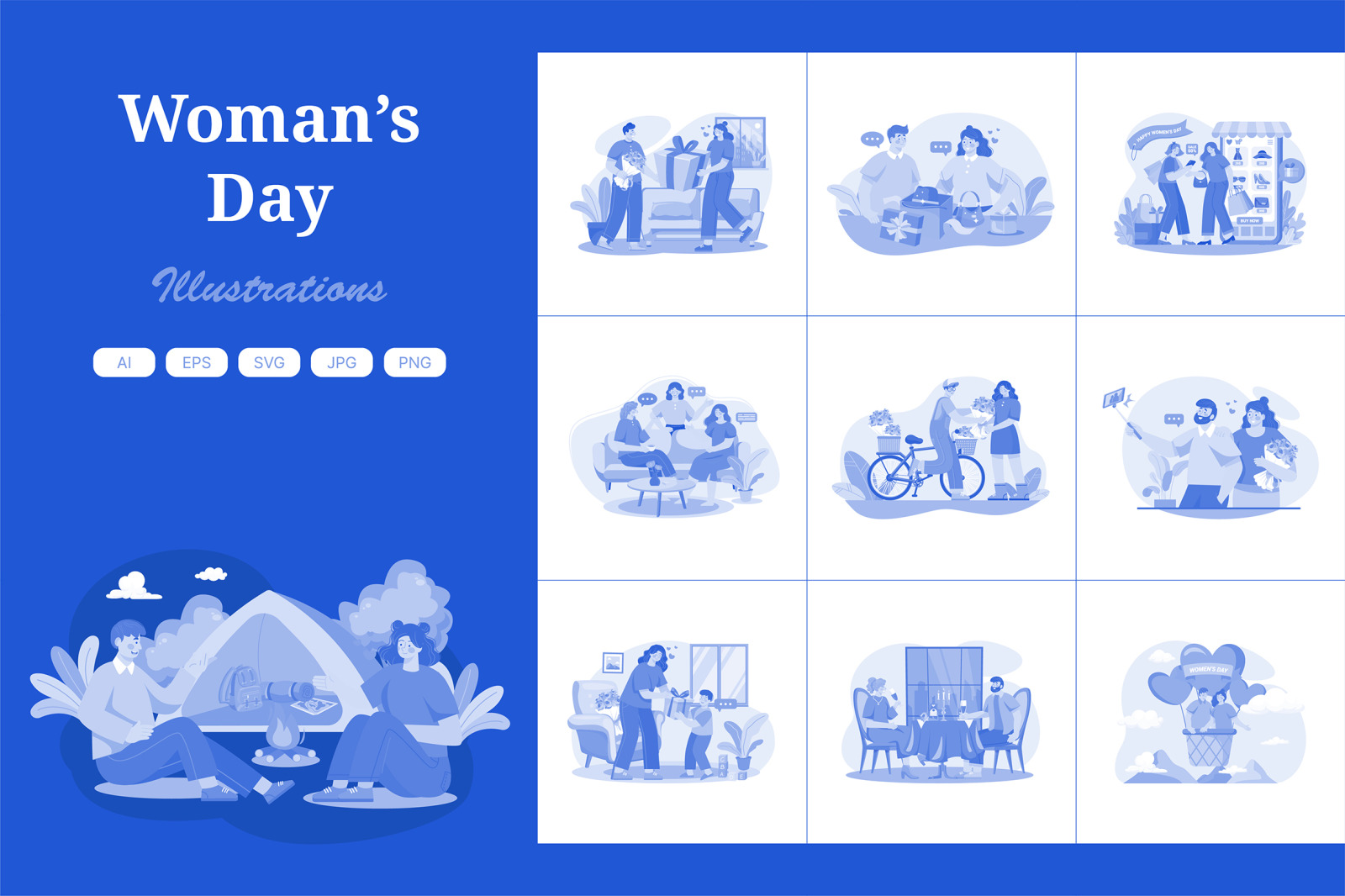 M515_Woman’s Day Illustration Pack