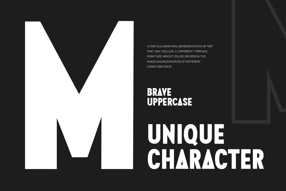 Brave - Modern Condensed Font Brave - Modern Condensed Font
