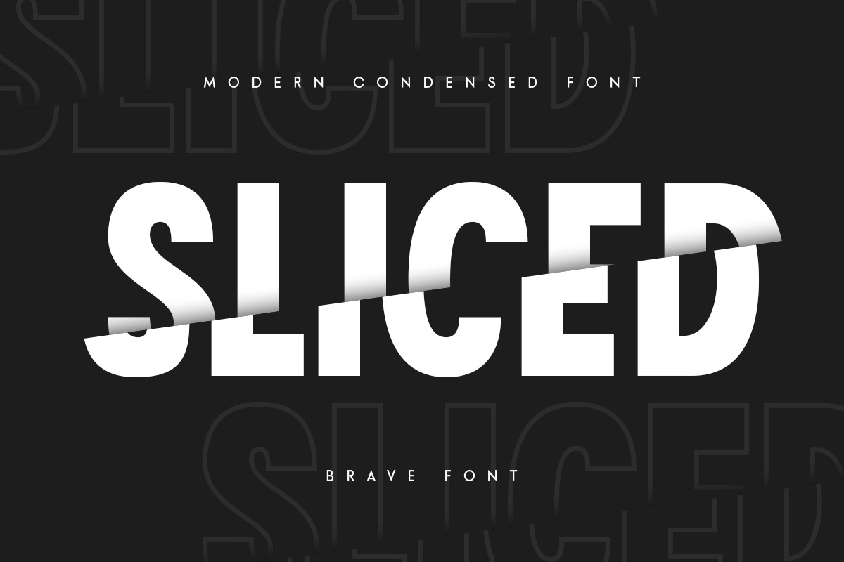 Brave - Modern Condensed Font Brave - Modern Condensed Font