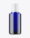 Blue Cosmetic Bottle Mockup