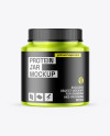 Metallic Protein Jar Mockup Metallic Protein Jar Mockup