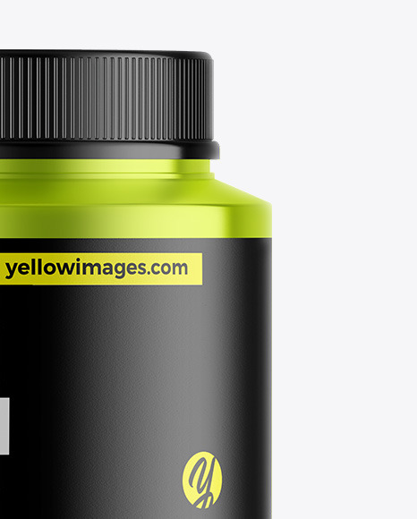Metallic Protein Jar Mockup Metallic Protein Jar Mockup