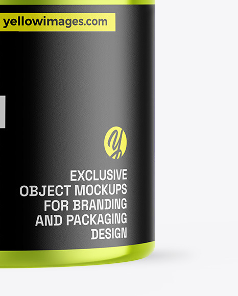 Metallic Protein Jar Mockup Metallic Protein Jar Mockup