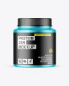 Matte Metallic Protein Jar Mockup