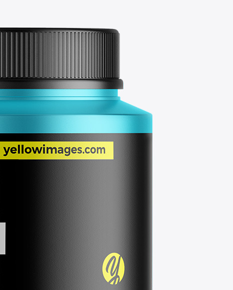 Matte Metallic Protein Jar Mockup