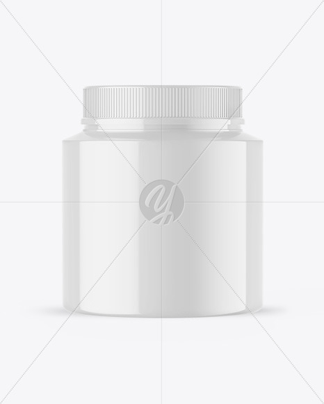 Glossy Protein Jar Mockup Glossy Protein Jar Mockup