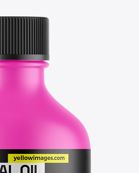 Matte Essential Oil Bottle Mockup