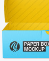 Opened Paper Box w/ Shredded Paper Filling Mockup