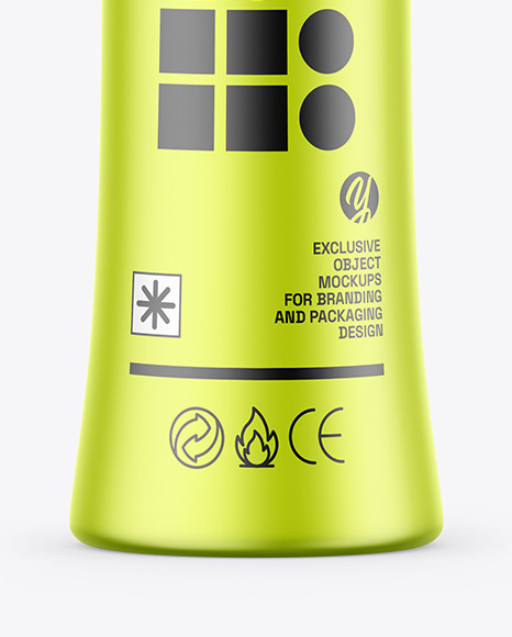 Metallic Applicator Bottle Mockup