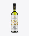 Green Glass White Wine Bottle Mockup