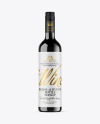 Dark Glass Wine Bottle Mockup