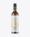 Amber Glass White Wine Bottle Mockup