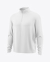 Men’s Zip Sweatshirt Mockup - Half Side View