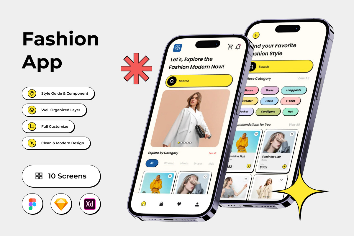 FashLuxe - Fashion Mobile App