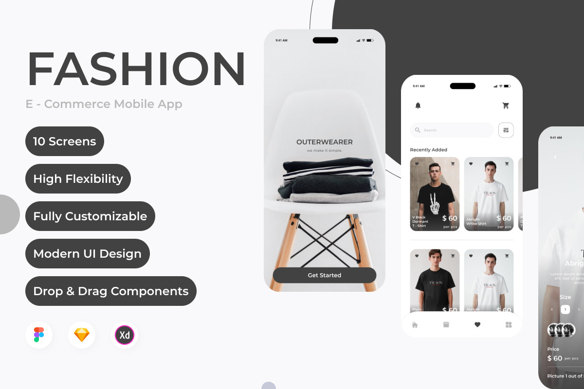 Outerwearer - Fashion Commerce Mobile App Outerwearer - Fashion Commerce Mobile App