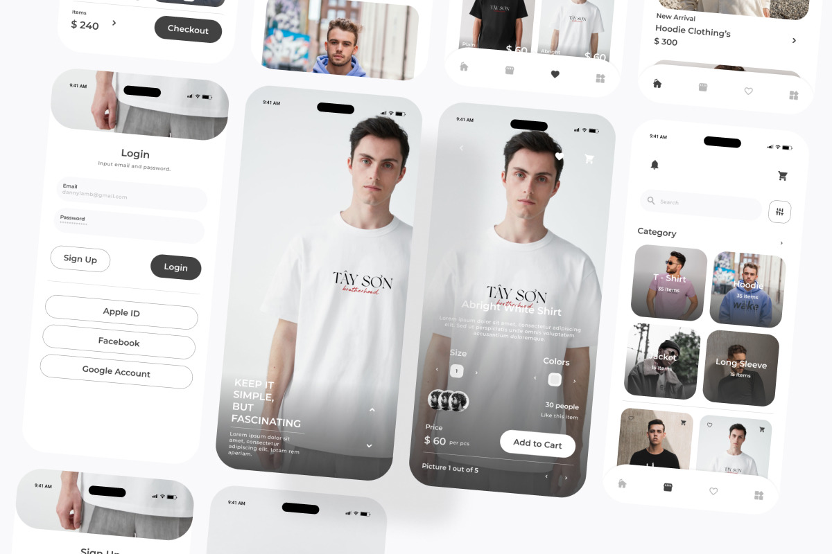 Outerwearer - Fashion Commerce Mobile App Outerwearer - Fashion Commerce Mobile App
