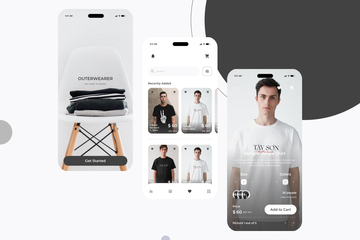 Outerwearer - Fashion Commerce Mobile App Outerwearer - Fashion Commerce Mobile App