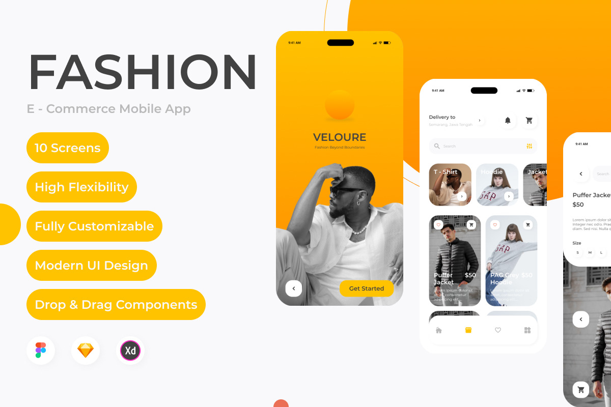 Veloure - Fashion Commerce Mobile App