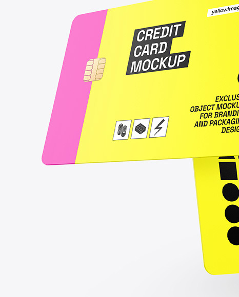 Two Credit Cards Mockup