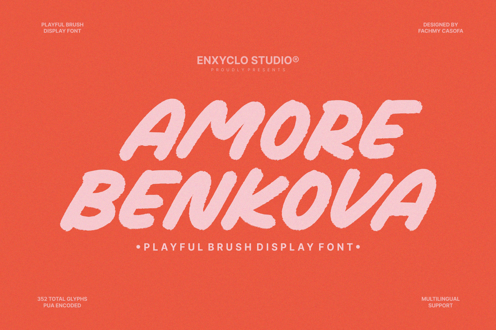 NCL AMORE BENKOVA - PLAYFUL BRUSH DISPLAY FONT