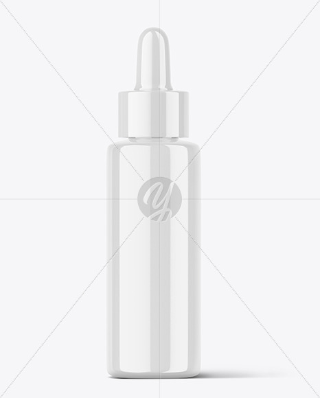 Glossy Dropper Bottle Mockup