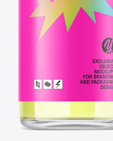 Clear Glass Dropper Bottle Mockup