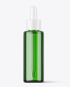 Green Glass Dropper Bottle Mockup