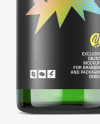 Green Glass Dropper Bottle Mockup