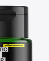 Green Cosmetic Bottle Mockup