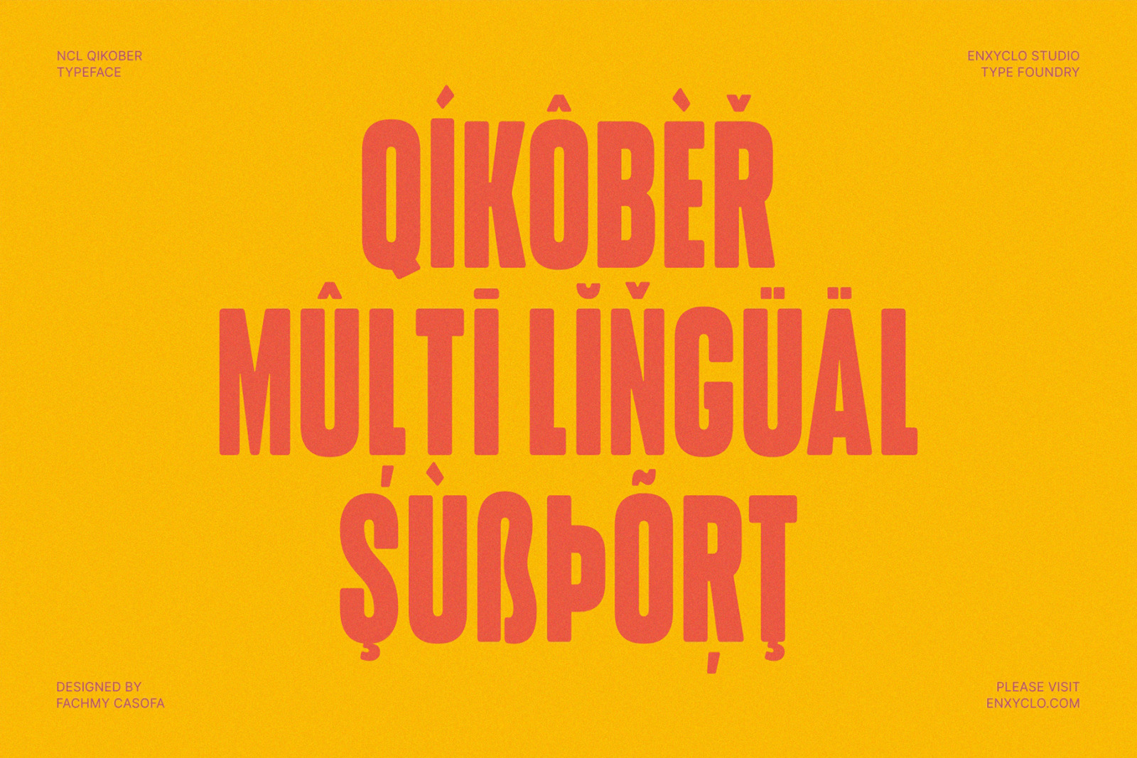 NCL QIKOBER - BOLD ROUNDED CONDENSED FONT