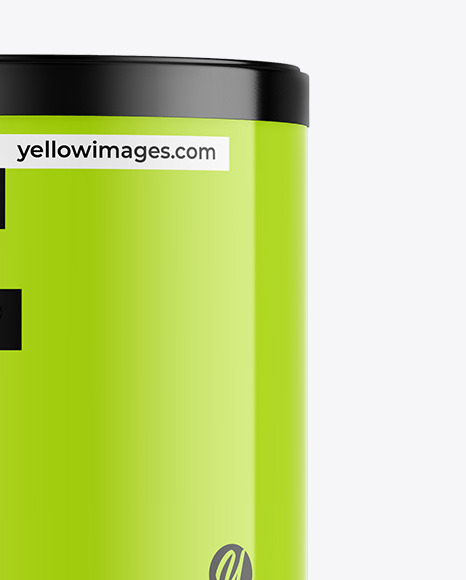 Glossy Protein Jar Mockup