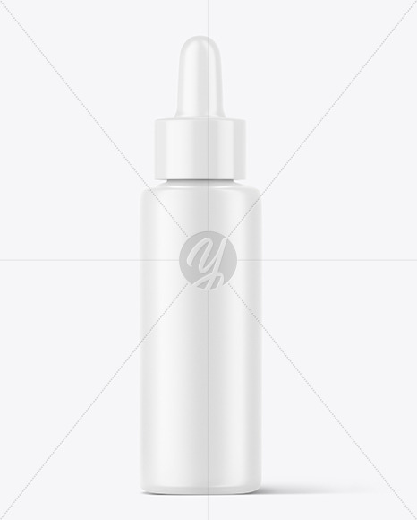 Matte Dropper Bottle Mockup