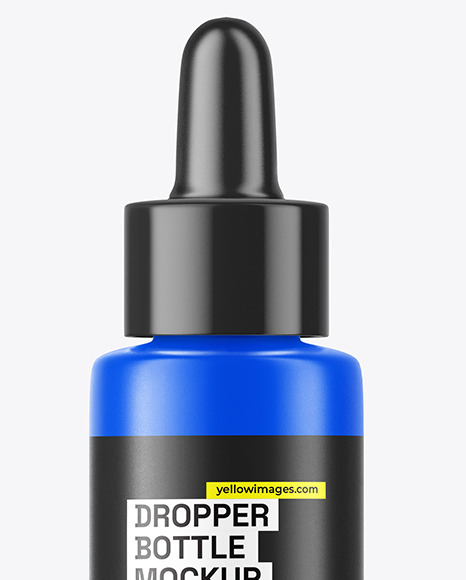 Matte Dropper Bottle Mockup