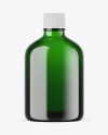 Green Glass Essential Oil Bottle Mockup