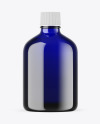 Blue Glass Essential Oil Bottle Mockup