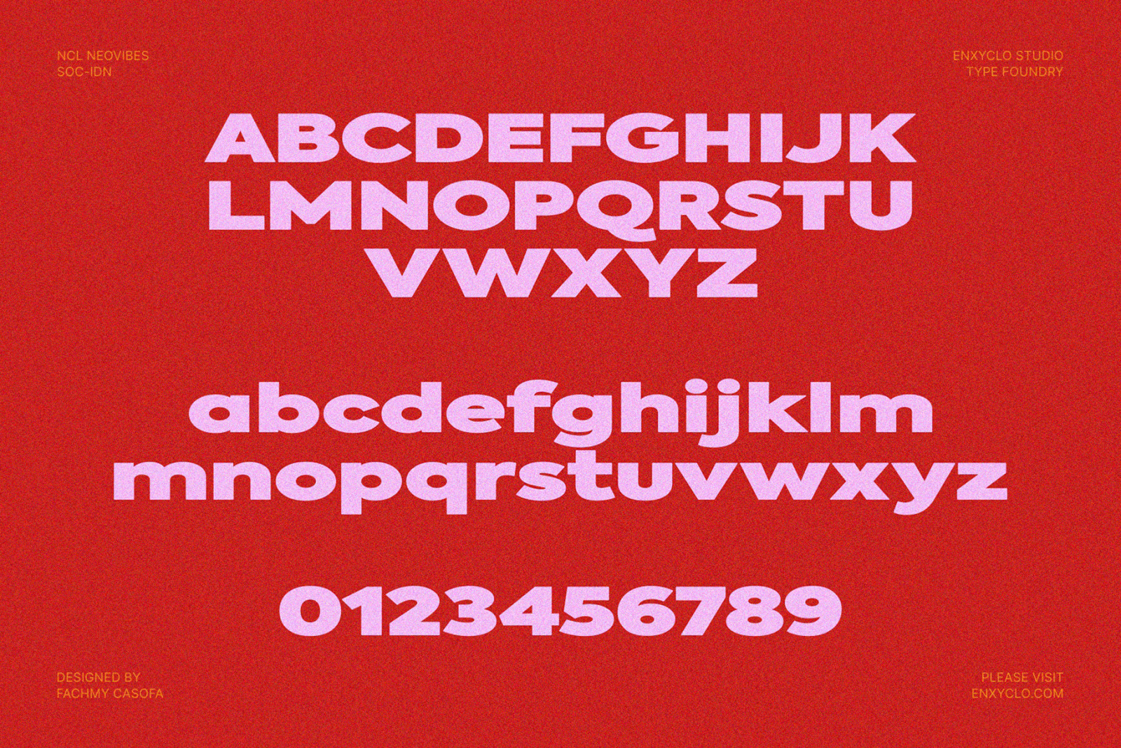 NCL NEOVIBES - BOLD EXPANDED FONT