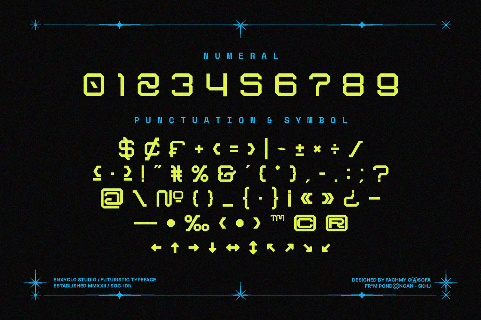 NCL ARSEGZONE - FUTURISTIC FONT