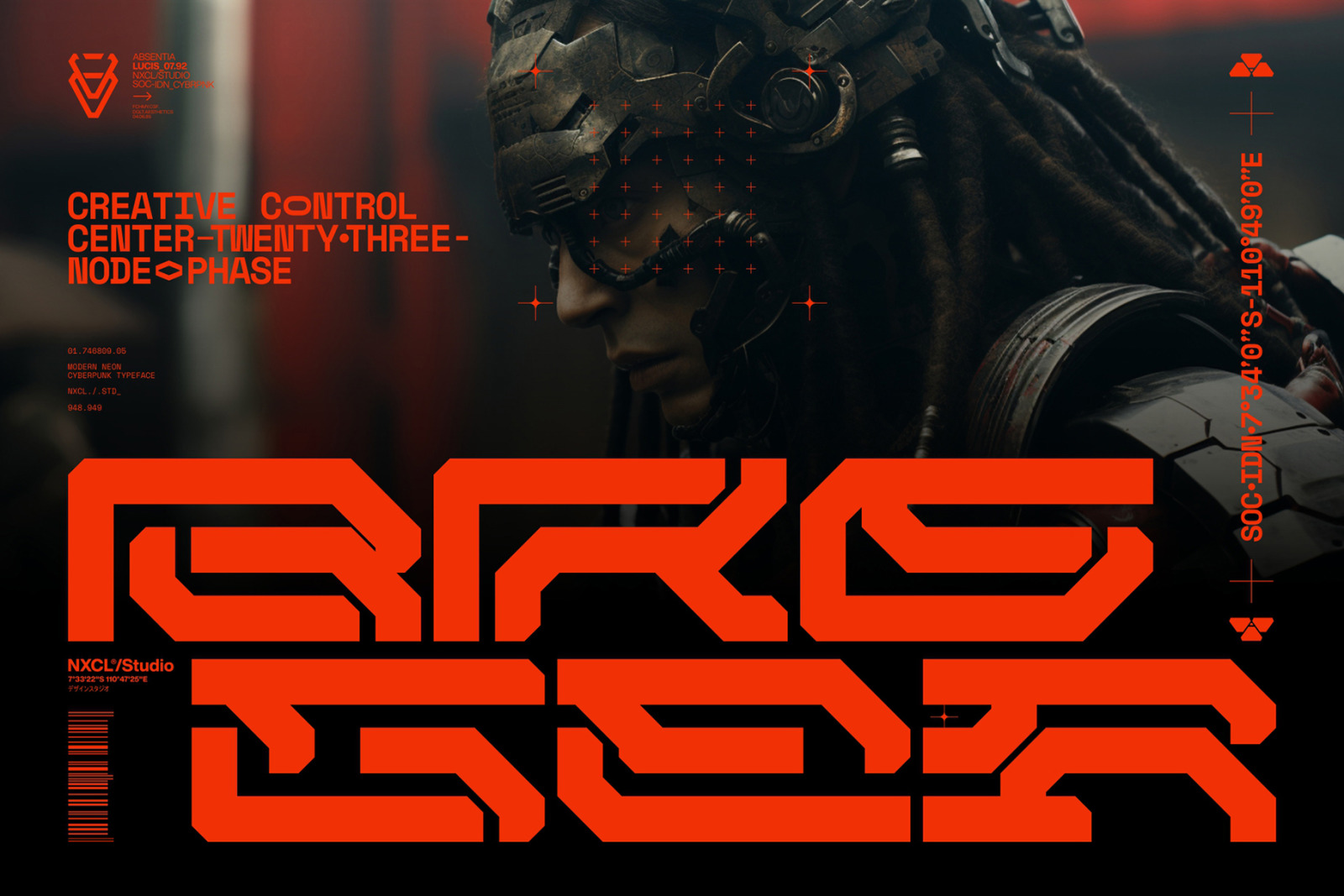 NCL GESROB - CYBERPUNK FUTURISTIC MECHA FONT