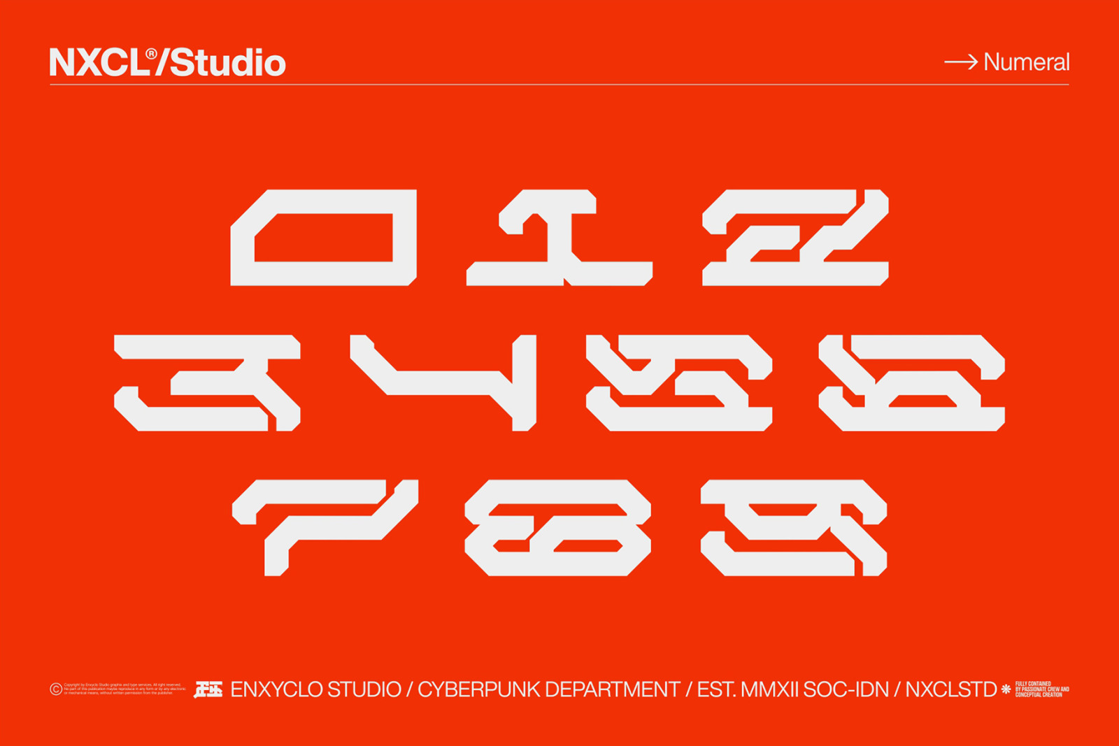 NCL GESROB - CYBERPUNK FUTURISTIC MECHA FONT