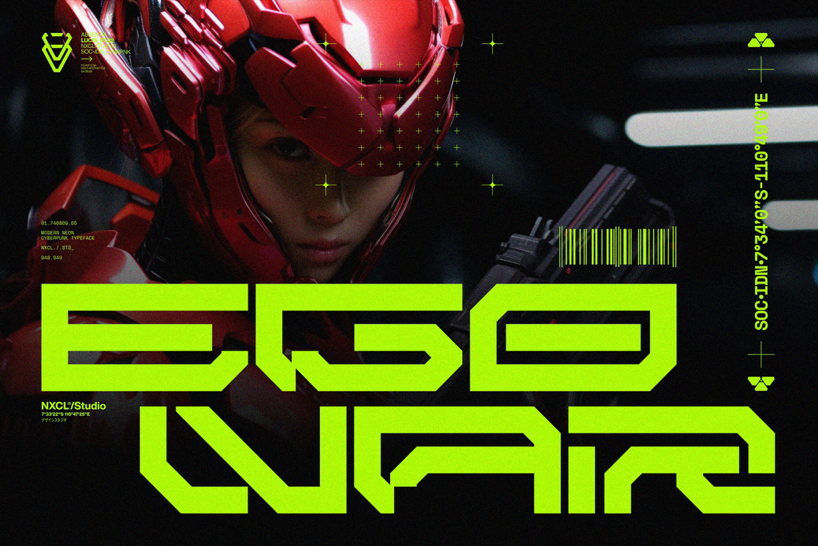 NCL BRAYQOSE - CYBERPUNK FUTURISTIC MECHA FONT NCL BRAYQOSE - CYBERPUNK FUTURISTIC MECHA FONT