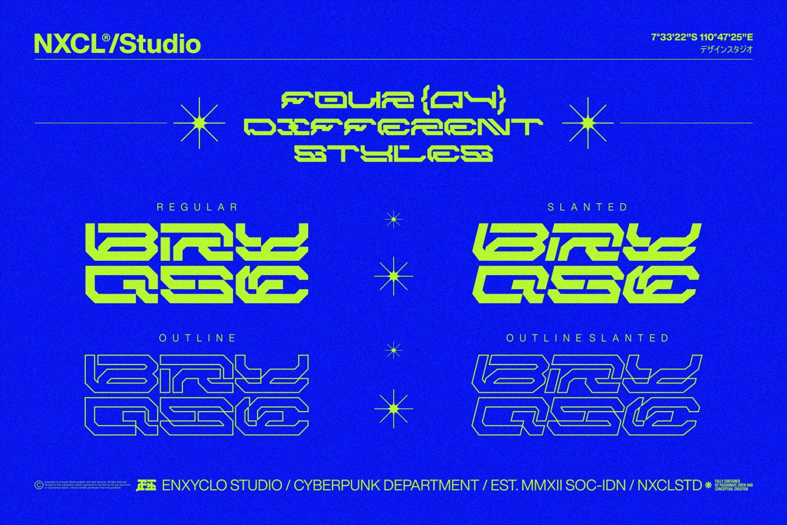 NCL BRAYQOSE - CYBERPUNK FUTURISTIC MECHA FONT NCL BRAYQOSE - CYBERPUNK FUTURISTIC MECHA FONT