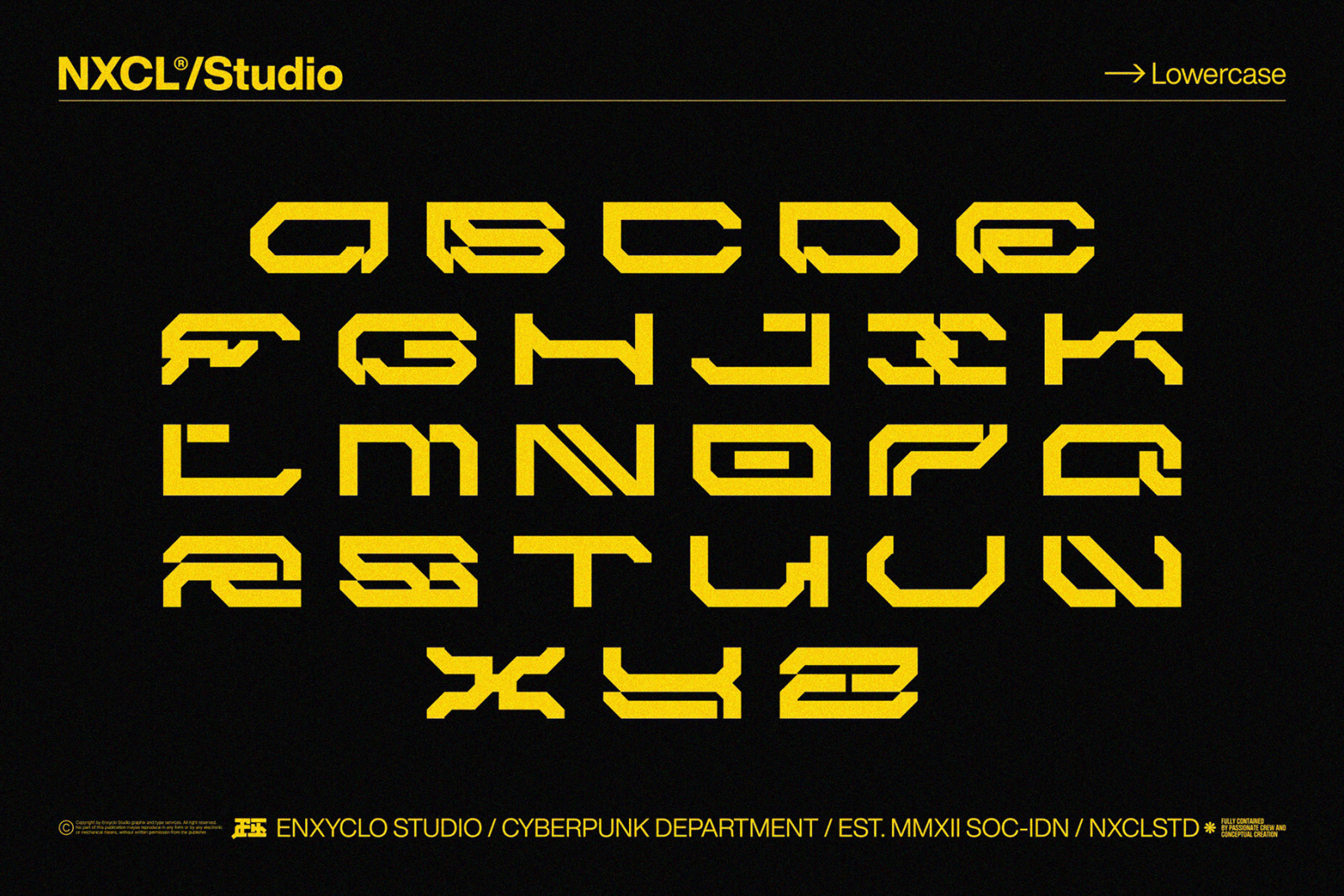 NCL BRAYQOSE - CYBERPUNK FUTURISTIC MECHA FONT